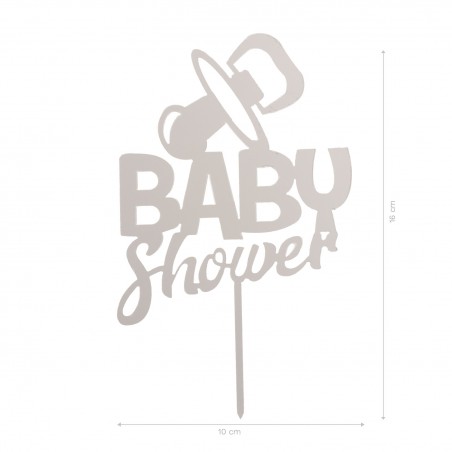 Decoración topper para tartas baby shower