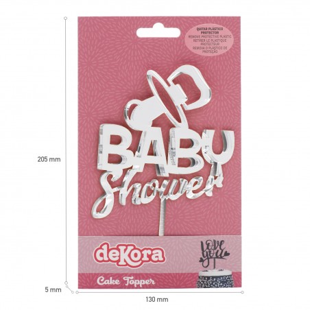 Decoración topper para tartas baby shower