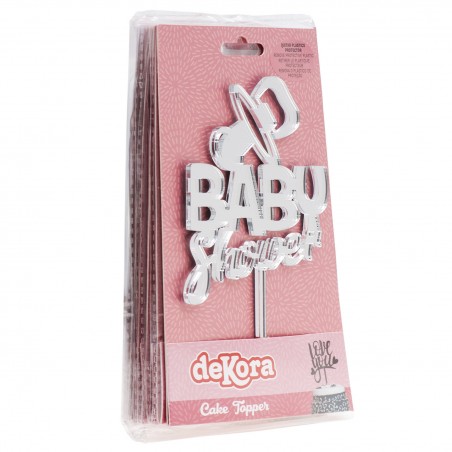 Decoración topper para tartas baby shower