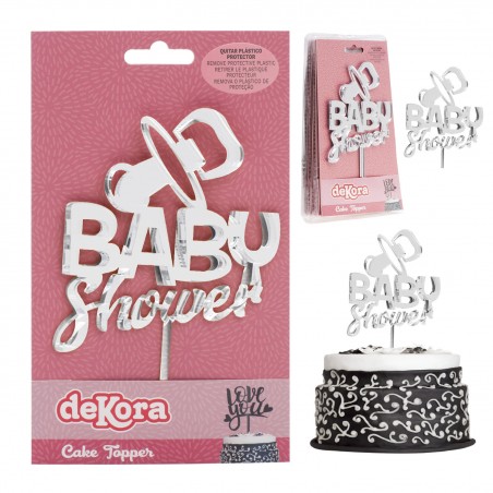 Decoración topper para tartas baby shower