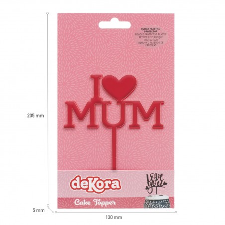 Topper para tarta del día de la madre