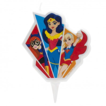 Vela de cumpleaños super hero girls