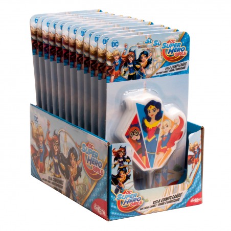Vela de cumpleaños super hero girls