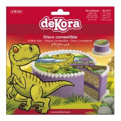 Oblea Comestible Para Tarta Con Diseño Dinosaurio Oblea Comestible Para Tarta Con Diseño Dinosaurio
