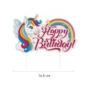 Topper unicornio para decoración de tarta de cumpleaños