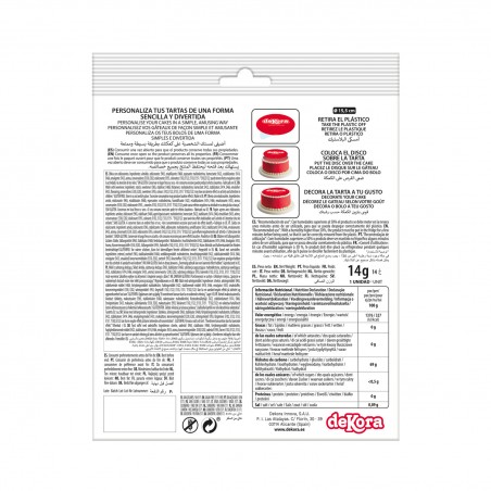 Oblea comestible para decoración de tarta con diseño de las princesas