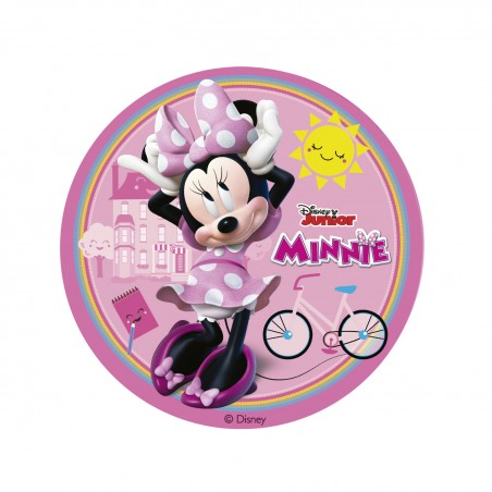 Oblea Comestible para Decoración de Tarta con Diseño de Minnie