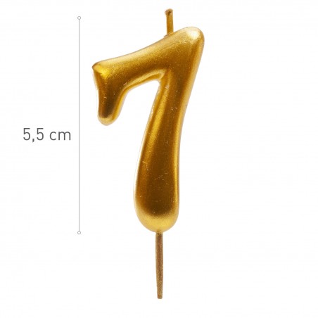 Vela para cumpleaños del número 7