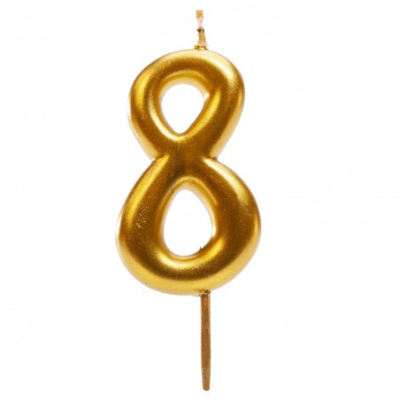 Vela para Cumpleaños del Número 8