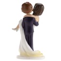 Figura de tarta para boda novios guiño