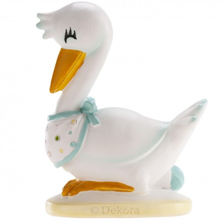 Figura para tarta cigüeña para bautizo o baby shower