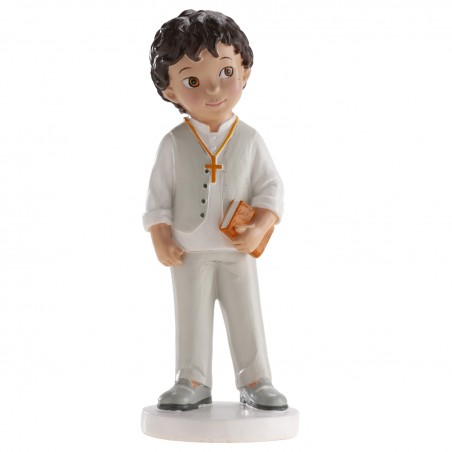 Figura de tarta para comunión niño bruno