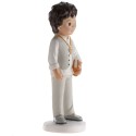 Figura de tarta para comunión niño bruno