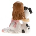 Figura de Tarta Niña Comunión con Perrito