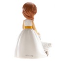 Figura de Tarta Niña Comunión con Oveja