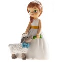 Figura de Tarta Niña Comunión con Oveja