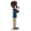 Figura de Tarta Niño Comunión con Perrito