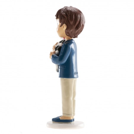 Figura de tarta niño comunión con perrito