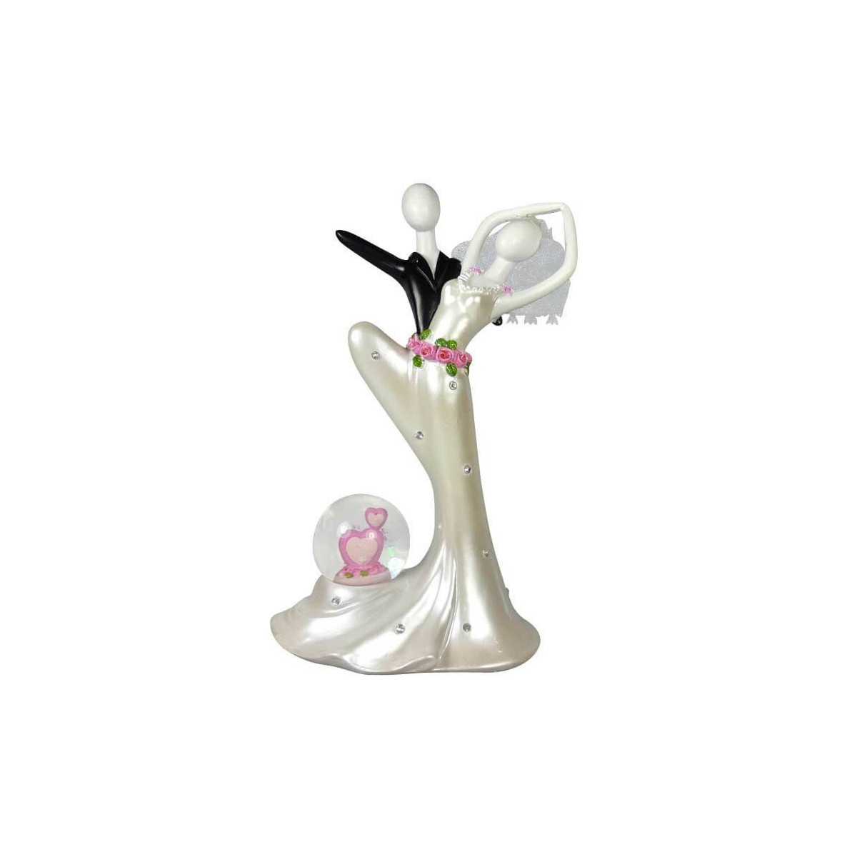 Figura de novios elegantes para detalles invitados boda