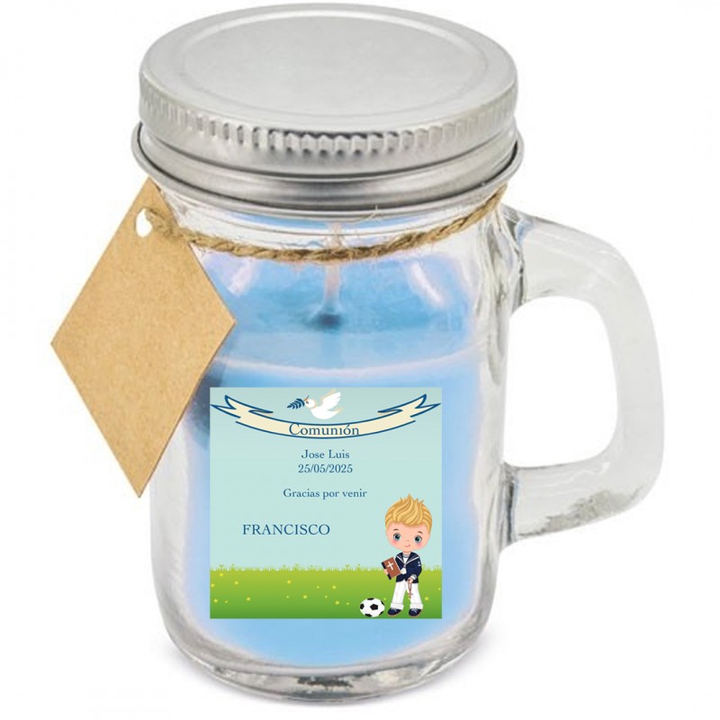 Vela Aromática con Adhesivo Personalizada con Nombre de Invitados Vela Aromática con Adhesivo Personalizada con Nombre de Invitados