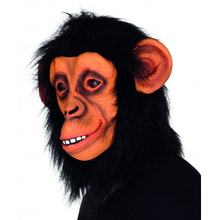 Mascara Latex Chimpance Con Pelo