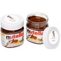 Nutella 25 gramos para bodas personalizada con adhesivo de 3 cm