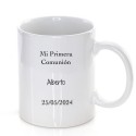 Taza niño comunión personalizada con texto y nombre