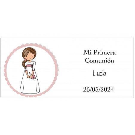 Plantilla para Taza Niña de Comunión Personalizada con...