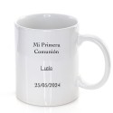 Taza comunión niña personalizada con frase y nombre