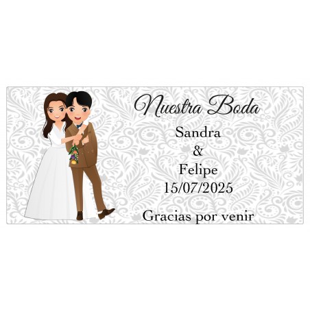 Plantilla para Taza de Boda Personalizada con Texto y Nombre