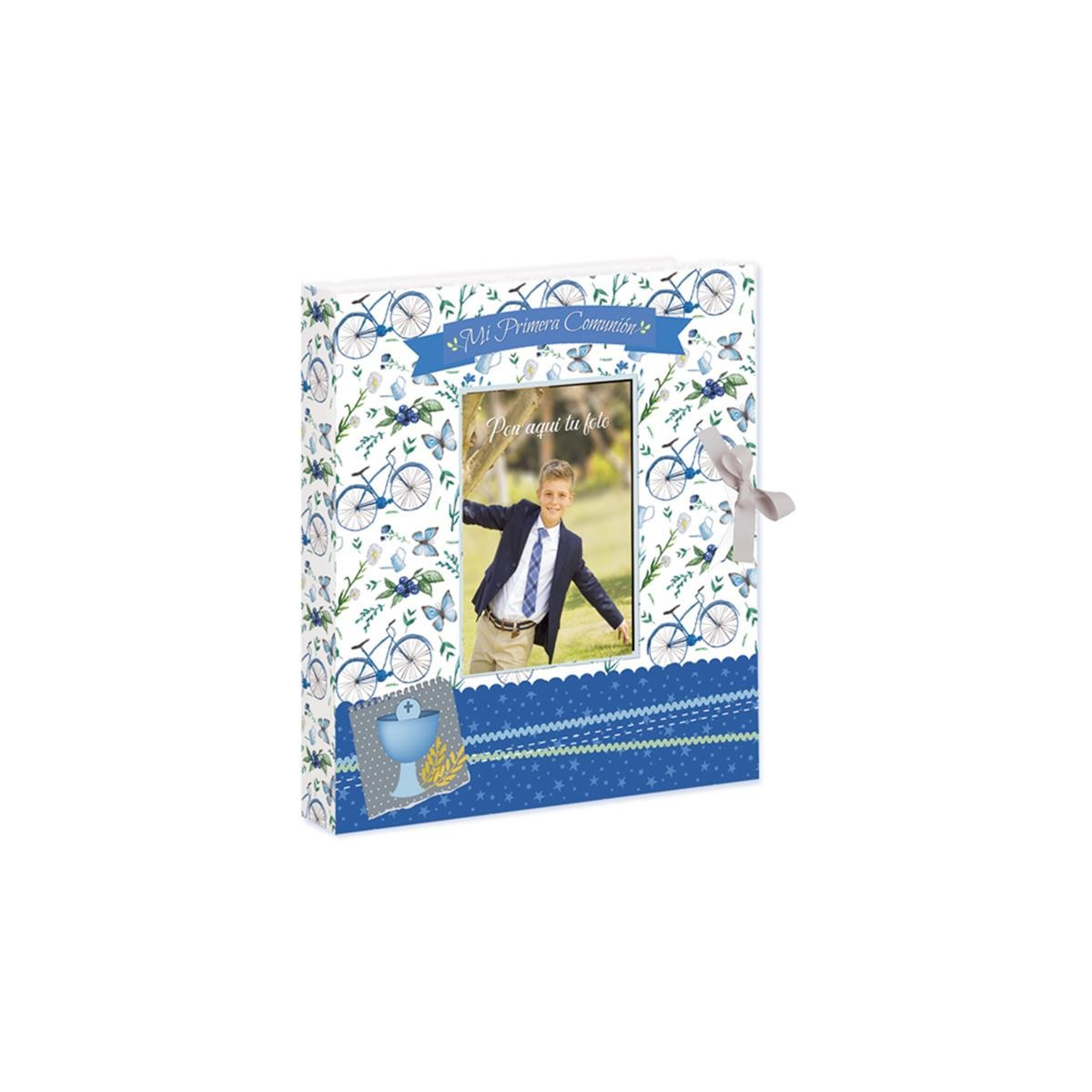 Libro niño comunión con cierre de lazo