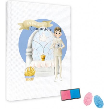 Libro de Huellas Comunión con Tampón