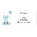 Plantilla para taza de bautizo o baby shower personalizada con texto y nombre