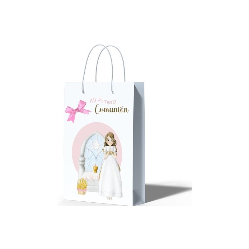 Bolsa Niña Comunión en Altar Mediana Bolsa Niña Comunión en Altar Mediana