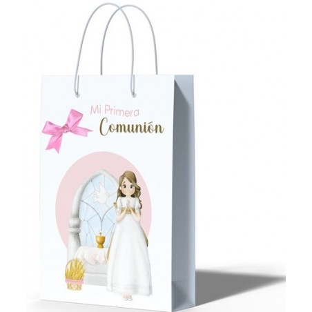 Bolsa Niña Comunión En Altar Mediana