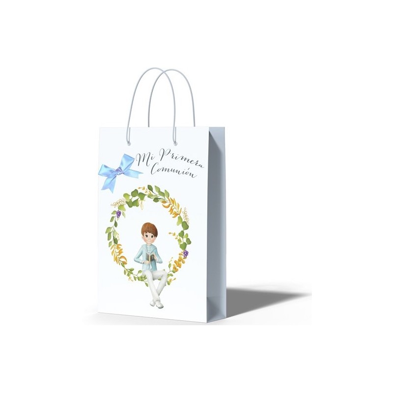 Bolsa pequeña lazo comunión niño orla