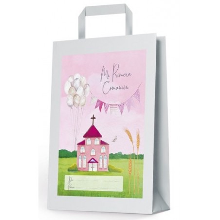 Bolsa Pequeña Comunión Iglesia Rosa