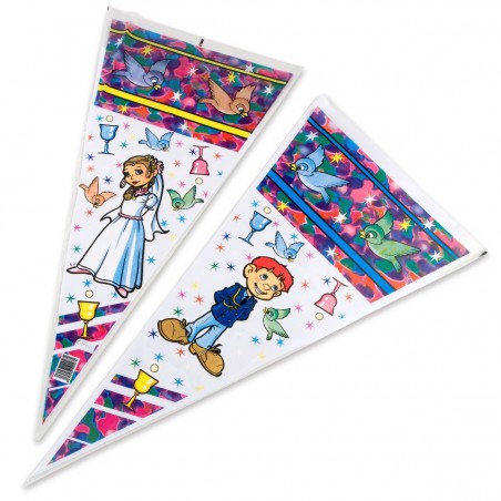 Pack de 100 Bolsas Comunión Niño Niña 25x50cm, precio x...
