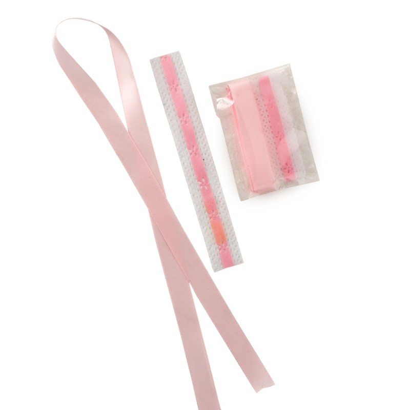 Decoración rosa para cirio