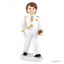 Figura de tarta comunión niño almirante