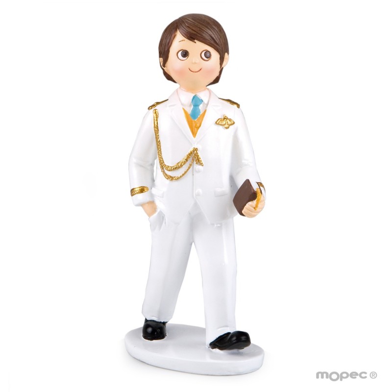 Figura de tarta comunión niño almirante