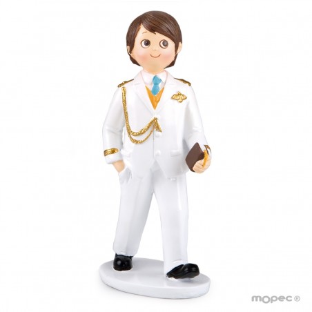 Figura de tarta comunión niño almirante