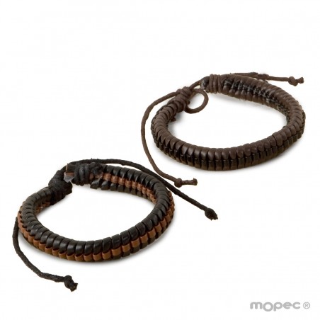 Pulsera Ajustable Trenzada en Dos Colores Surtidos