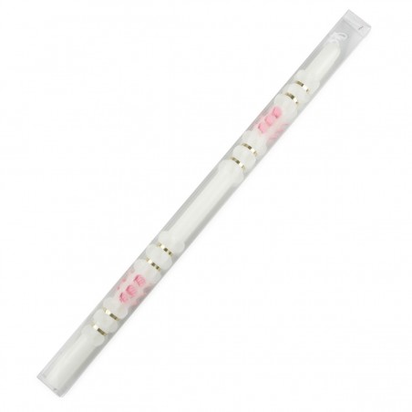 Cirio de Bautizo Rosa en Caja de Presentación pvc, 48x1,7cm
