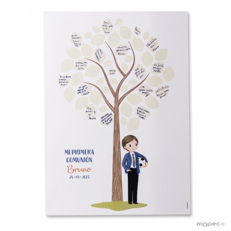 Lámina para firmas niño comunión