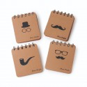 Libreta pequeña kraft con espiral