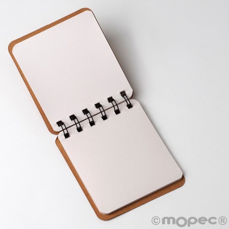 Libreta pequeña kraft con espiral