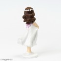 Figura de Tarta Primera Comunión Niña con Diadema