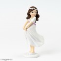 Figura de Tarta Primera Comunión Niña con Diadema
