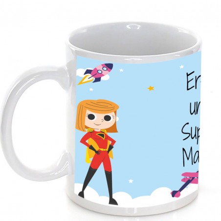Taza personalizada super mamá